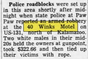 40 Winks Motel - Jul 1962 Robbery (newer photo)